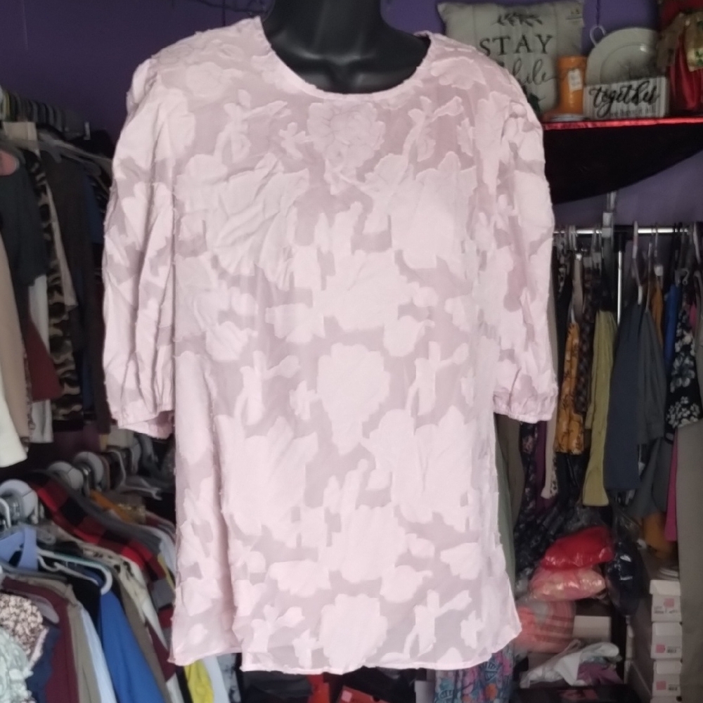 Pink Floral Women's Top